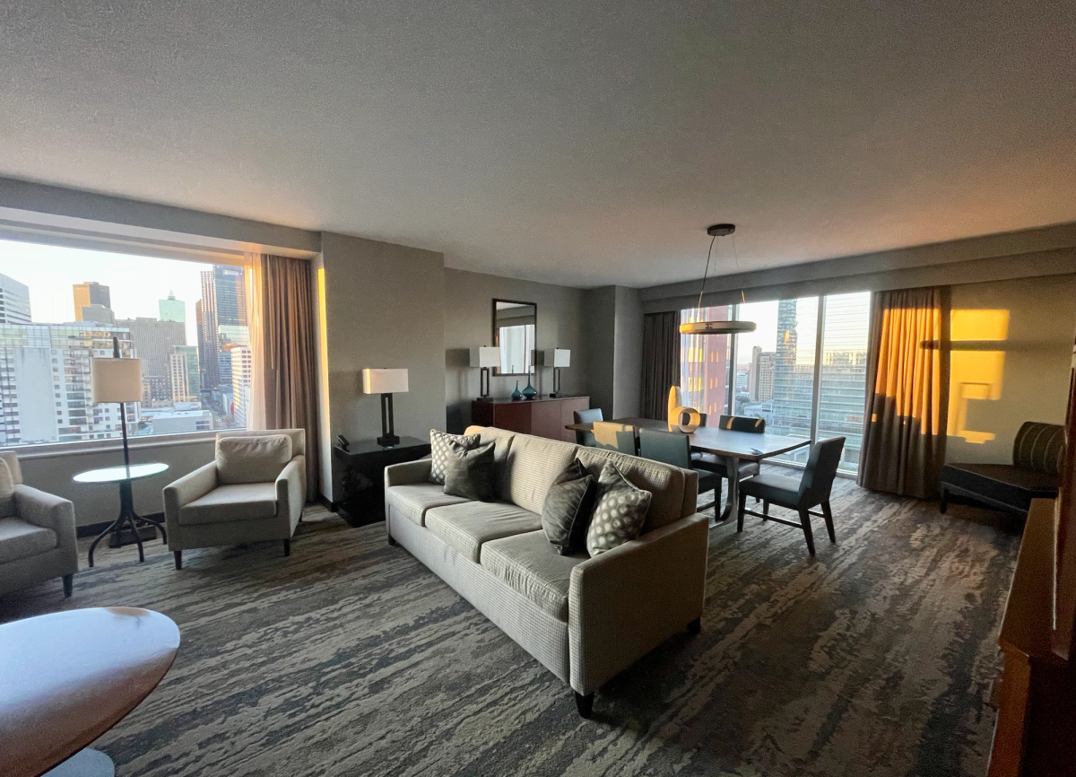 Suite upgrade at Hilton