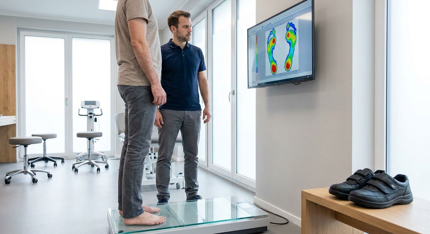 Digitale Fußdruckmessung beim Orthopädietechniker