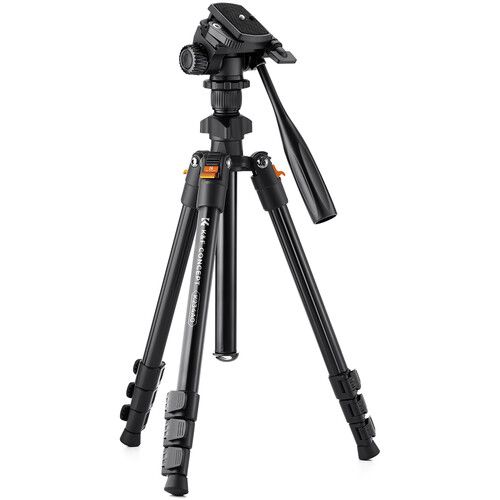 K&F 09.115 Concept Lightweight Video Travel Tripod with Smartphone Clamp