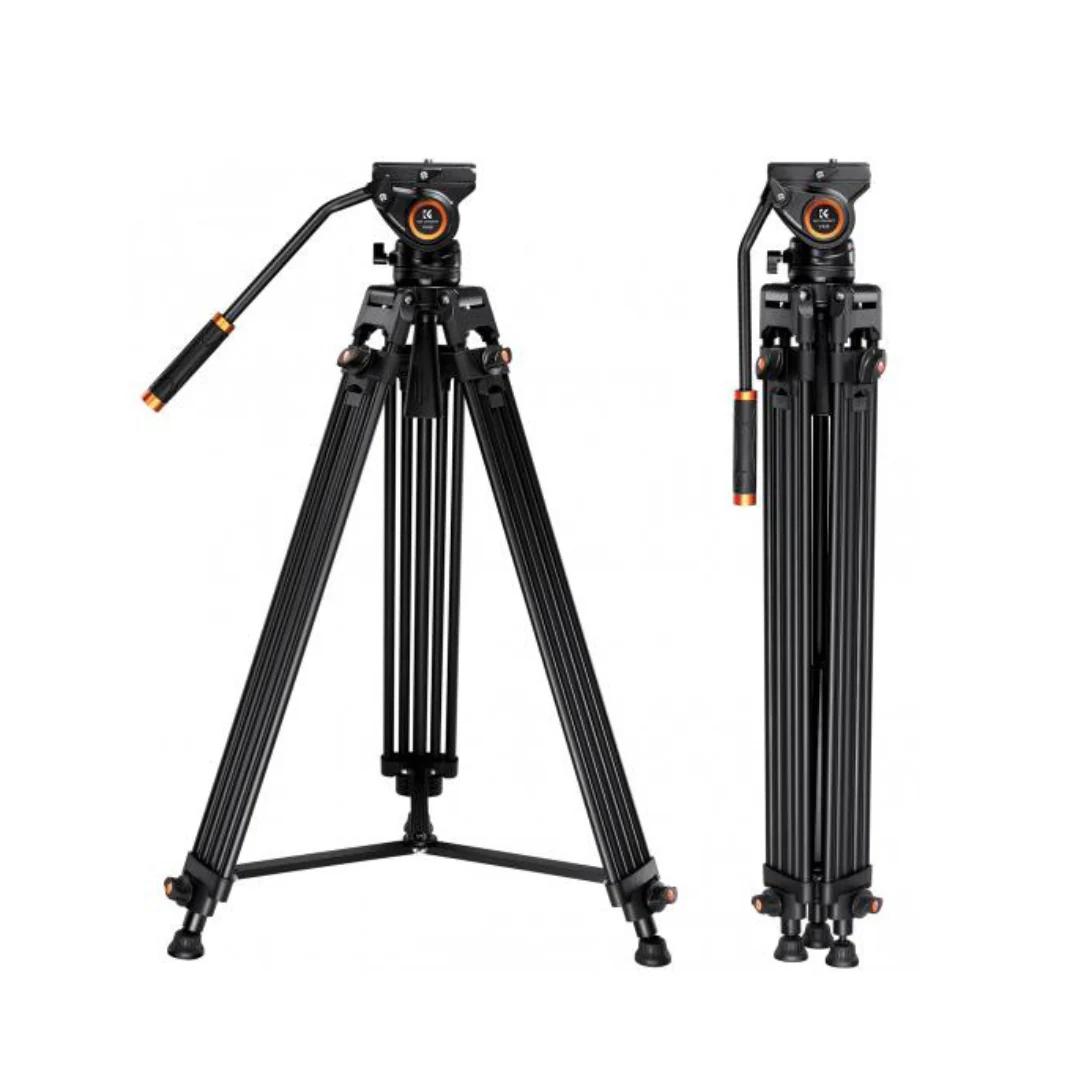K&F 09.121 72"/1.8m Aluminum Video Tripod Load Capacity 8kg VA3+BV30