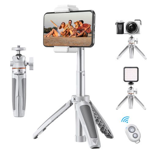 Tripod K&F concept MS09 V3 mini stand for smartphone (with remote and smartphone clip)