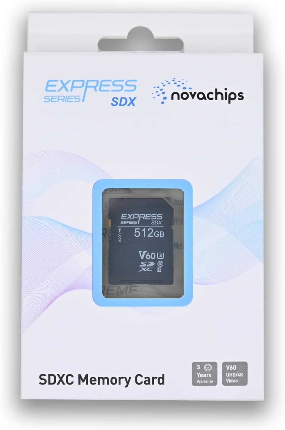 Novachips 512GB SDXC UHS-II V60 Memory Card