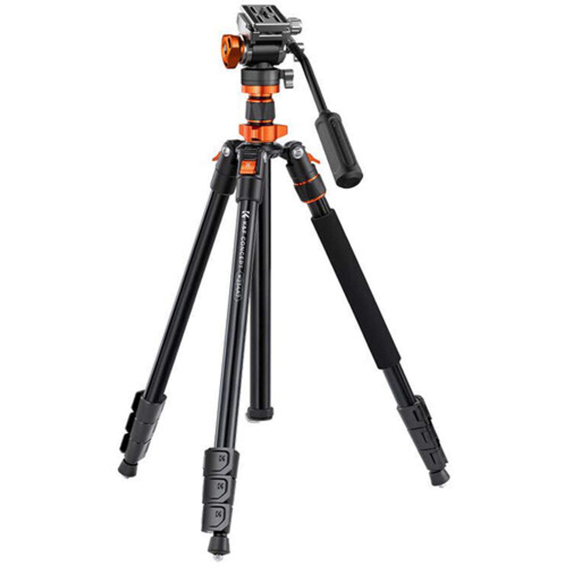 K&F 09.136 Concept K234A7+FH-03 Professional Video Tripod with Fluid Head