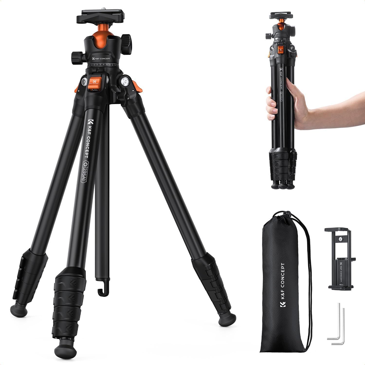 K&F 09.161 Aluminum Travel Tripod