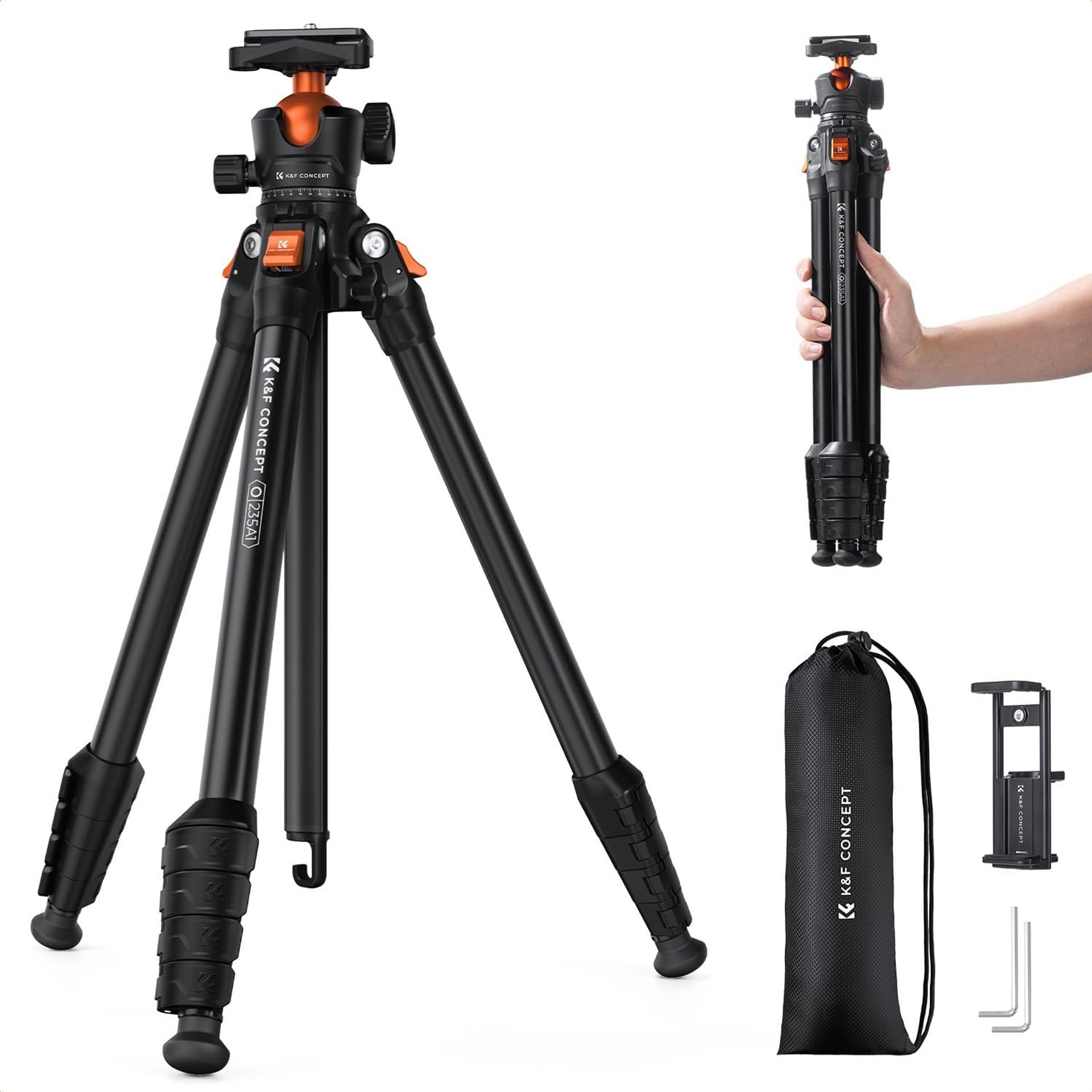 K&F 09.161 Aluminum Travel Tripod