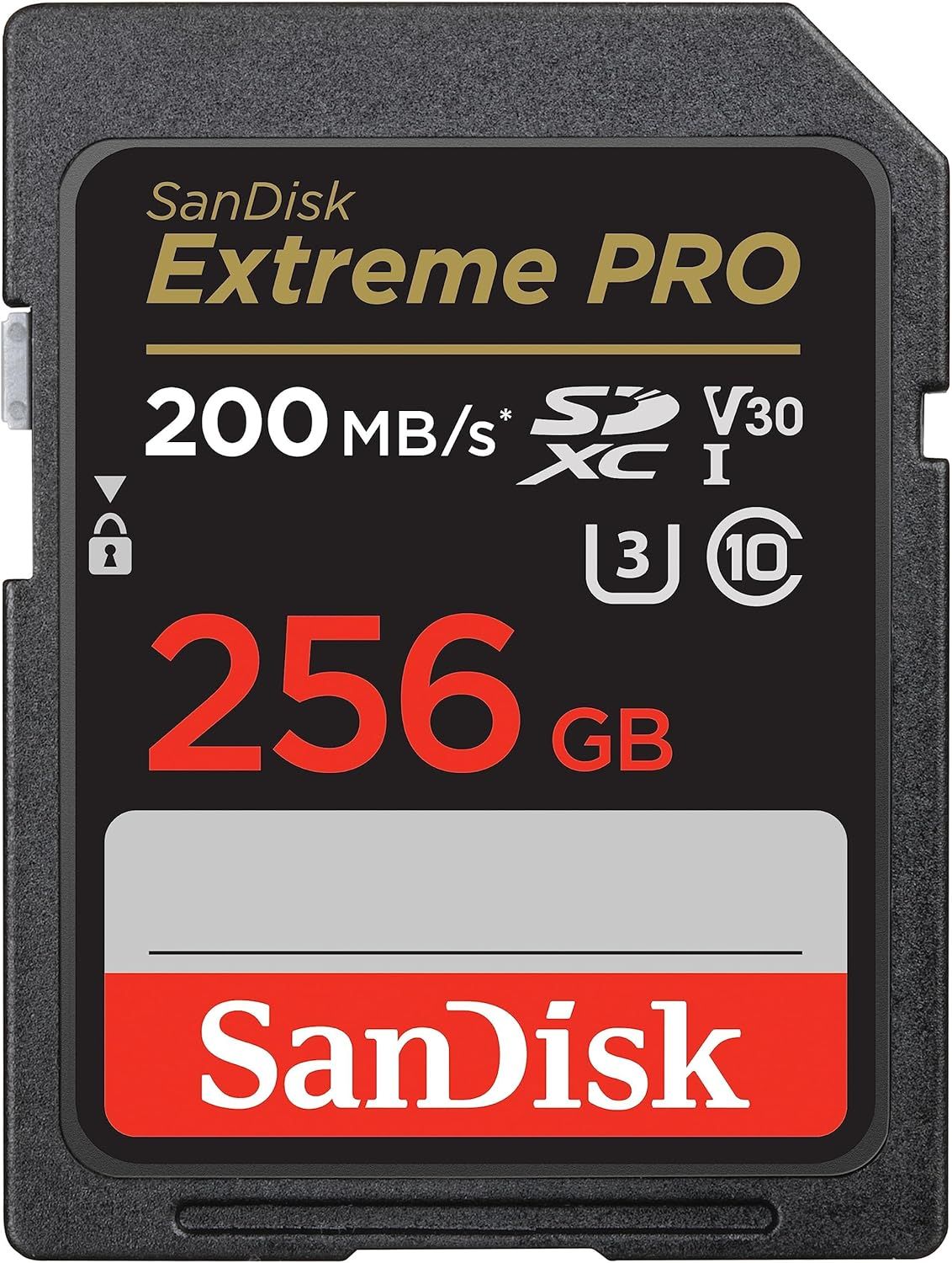 SanDisk 256GB Extreme PRO SDXC UHS-I Memory Card - C10, U3, V30, 4K UHD, SD Card