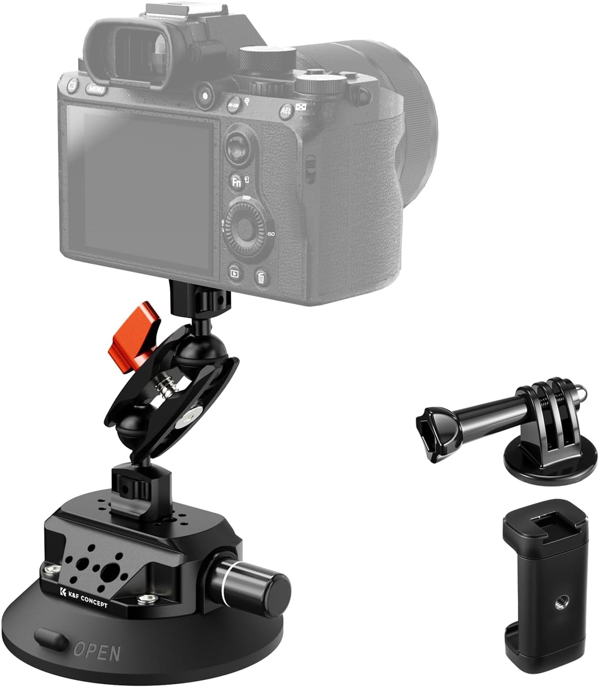 K&F camera suction cup mount