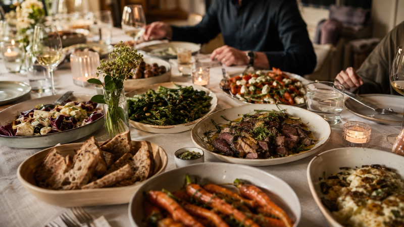 Private dinner menu