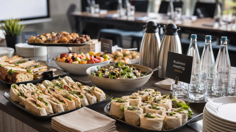 Business meeting menu