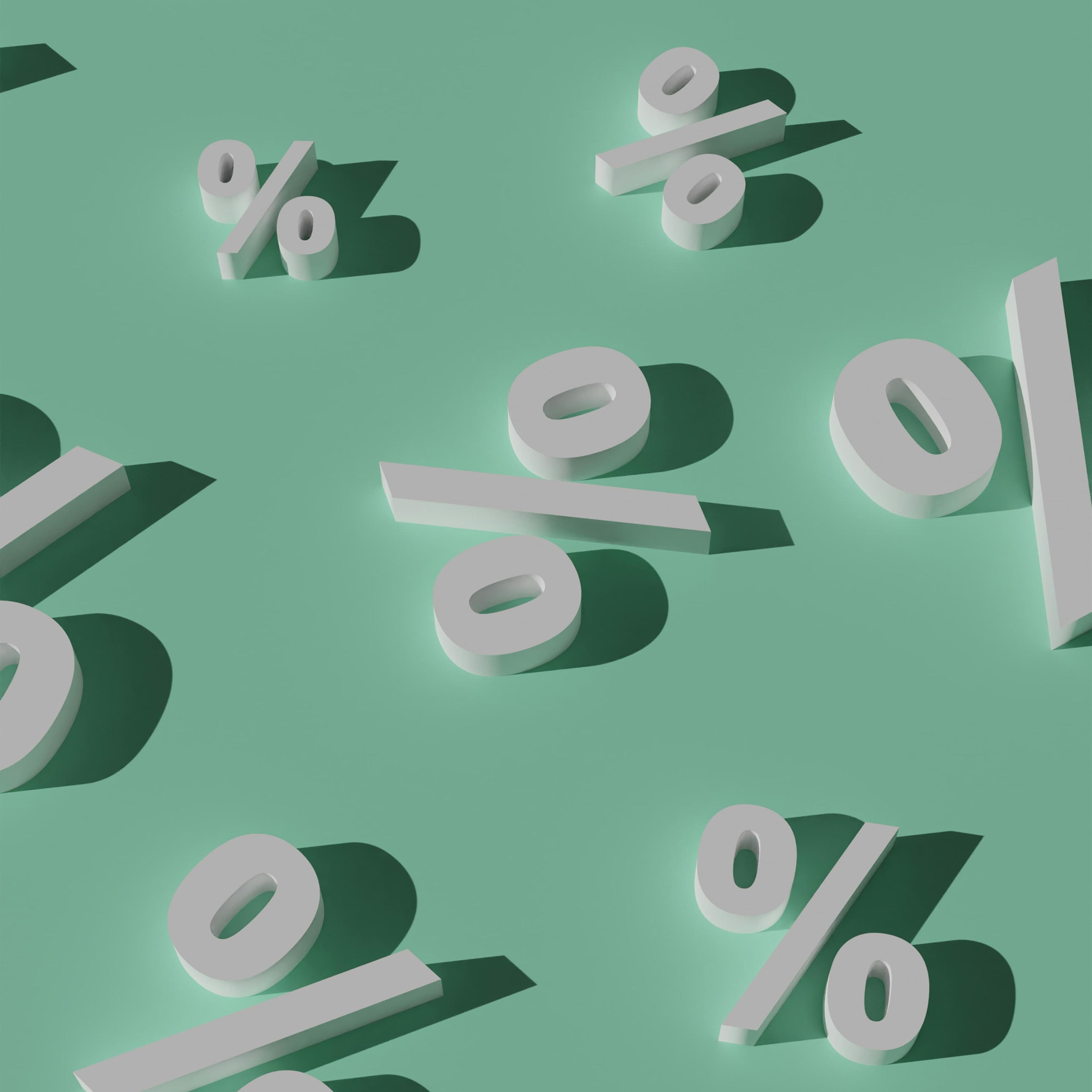Mortgage rate percentage signs — What is happening with rates right now