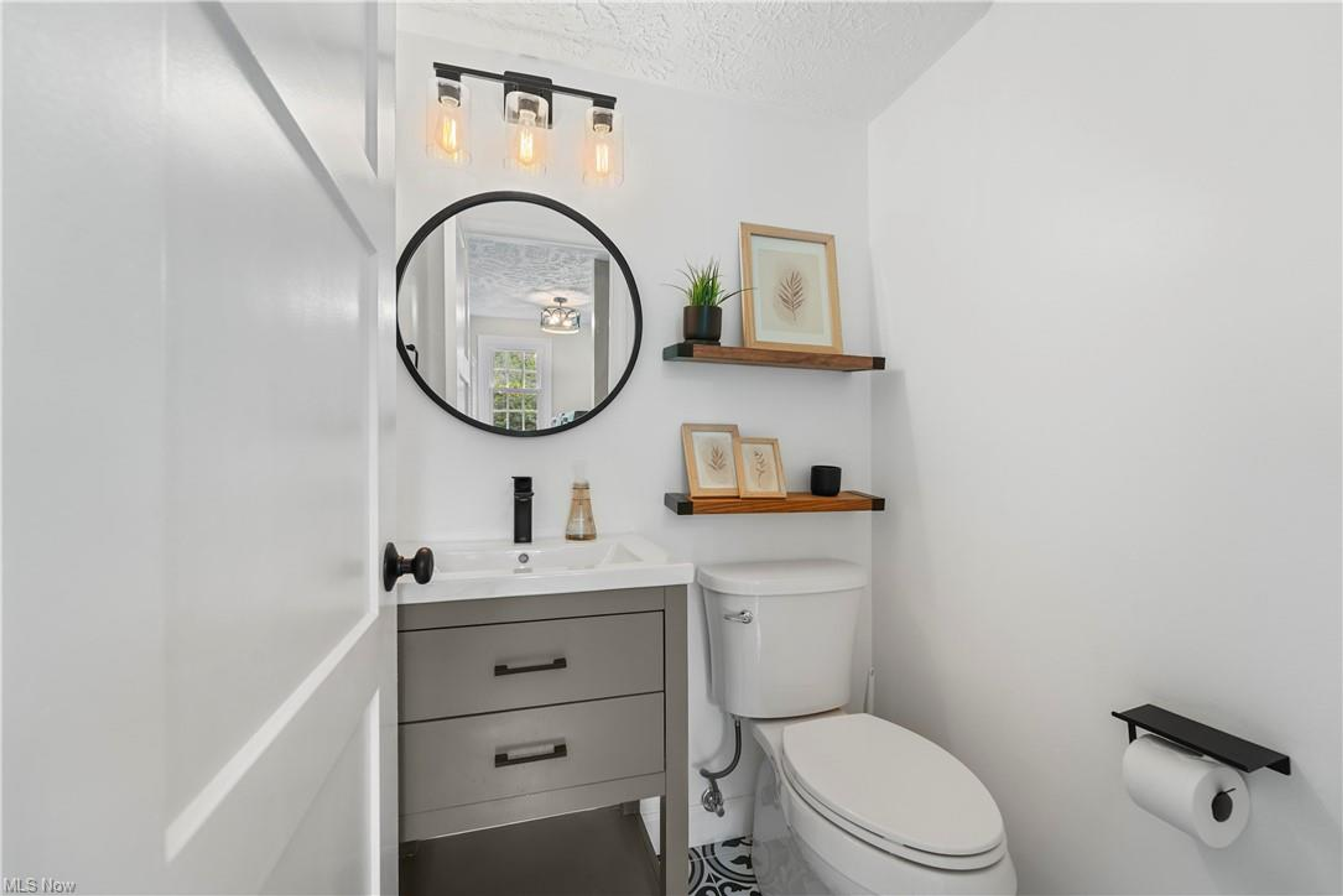 Remodeled powder room