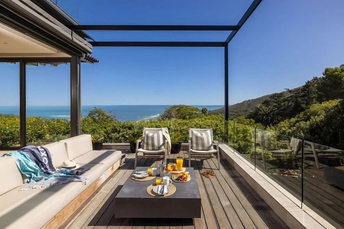 Atlantic Ocean view from Villa Lushara's outdoor terrace