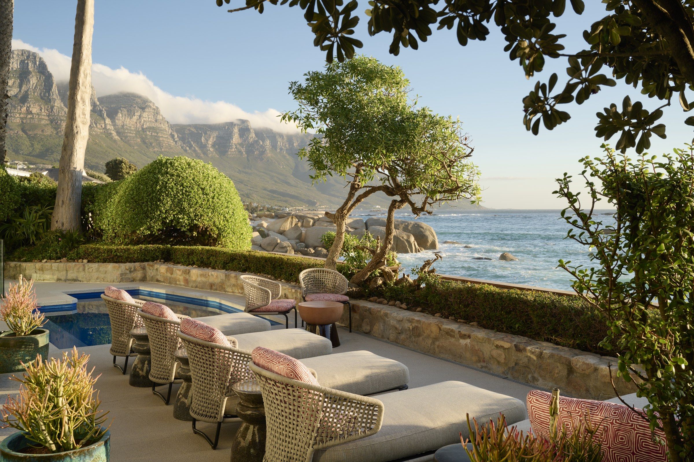 Ivory Kai terrace and private pool with the Twelve Apostles beyond