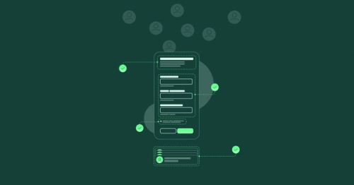 A mobile phone illustration with highlighted layout elements