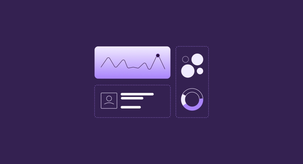 Abstract image with data graphs 