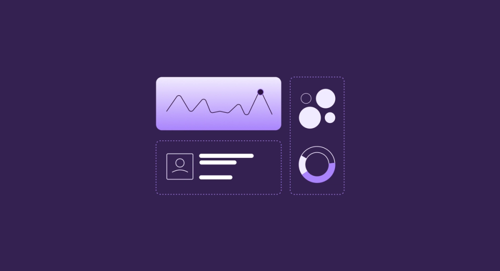 Abstract image with data graphs
