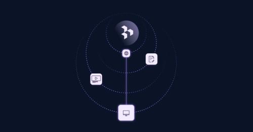 Abstract image of computer