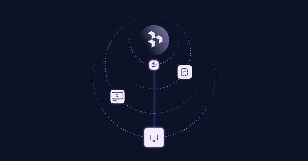 Abstract image of computer