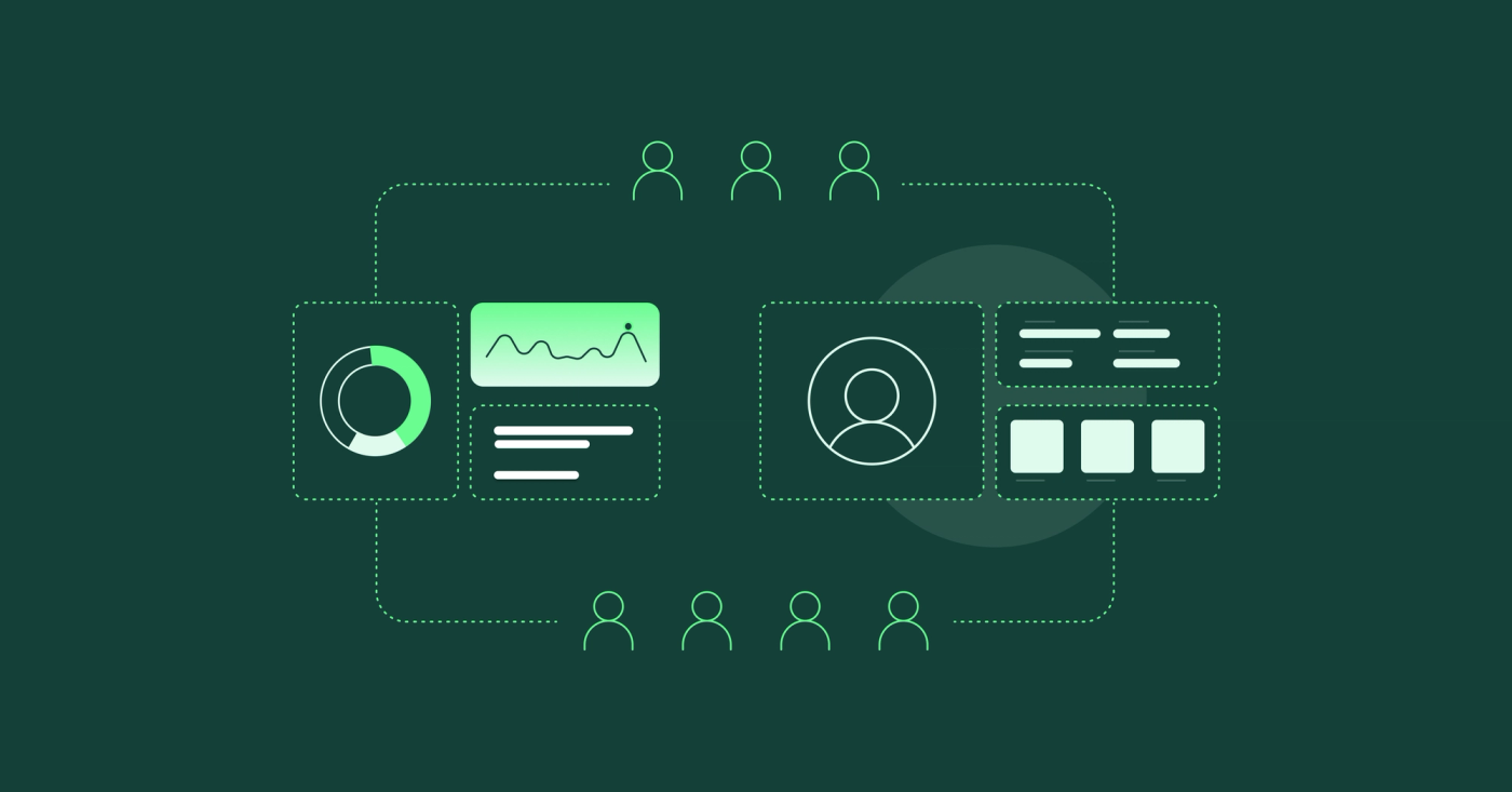 Abstract illustration of the process to include stakeholders for persona data collection