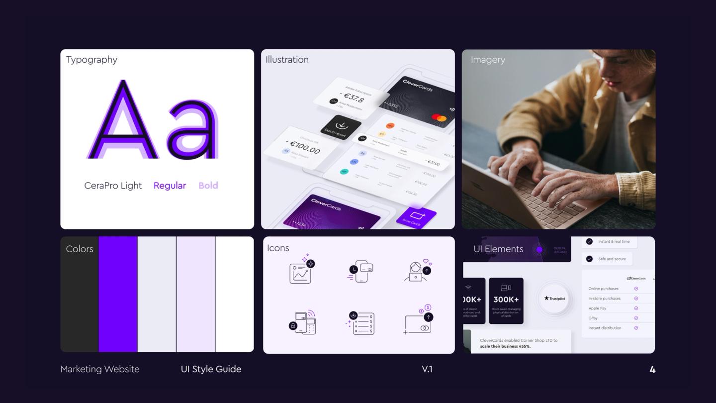 A website to present digital expense management