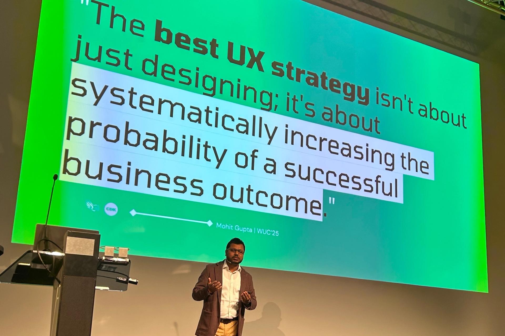 Mohit Gupta on stage