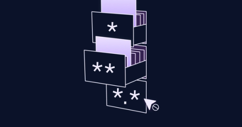 3 cabinet drawers, 2 being opened and revealing documents. 1 marked with the letters *.* is closed and a hovering cursor shows the forbidden sign