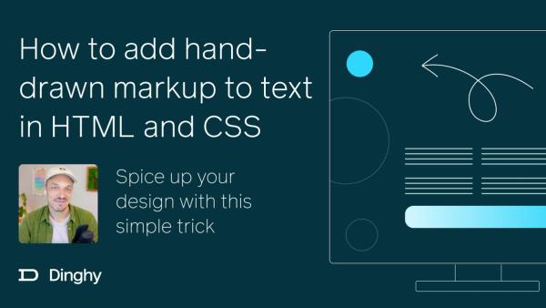 How to add hand-drawn markup to text in HTML and CSS