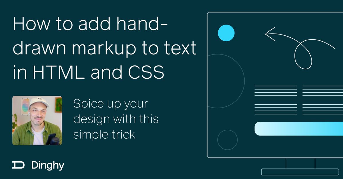 How to add hand-drawn markup to text in HTML and CSS