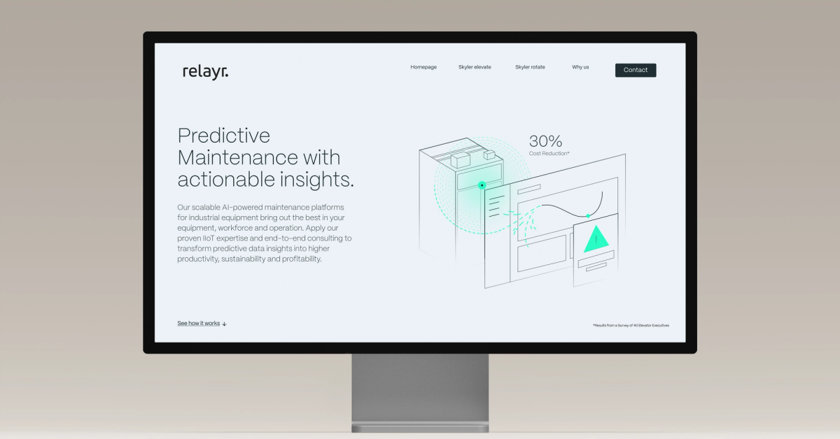 Relaunch Relayr’s corporate website
