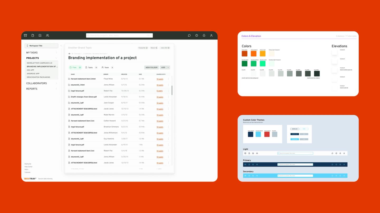 Redesign of a Secure File Sharing Service