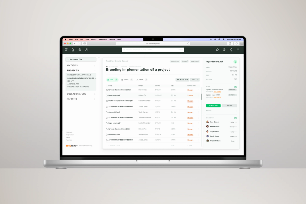 Redesign of a Secure File Sharing Service