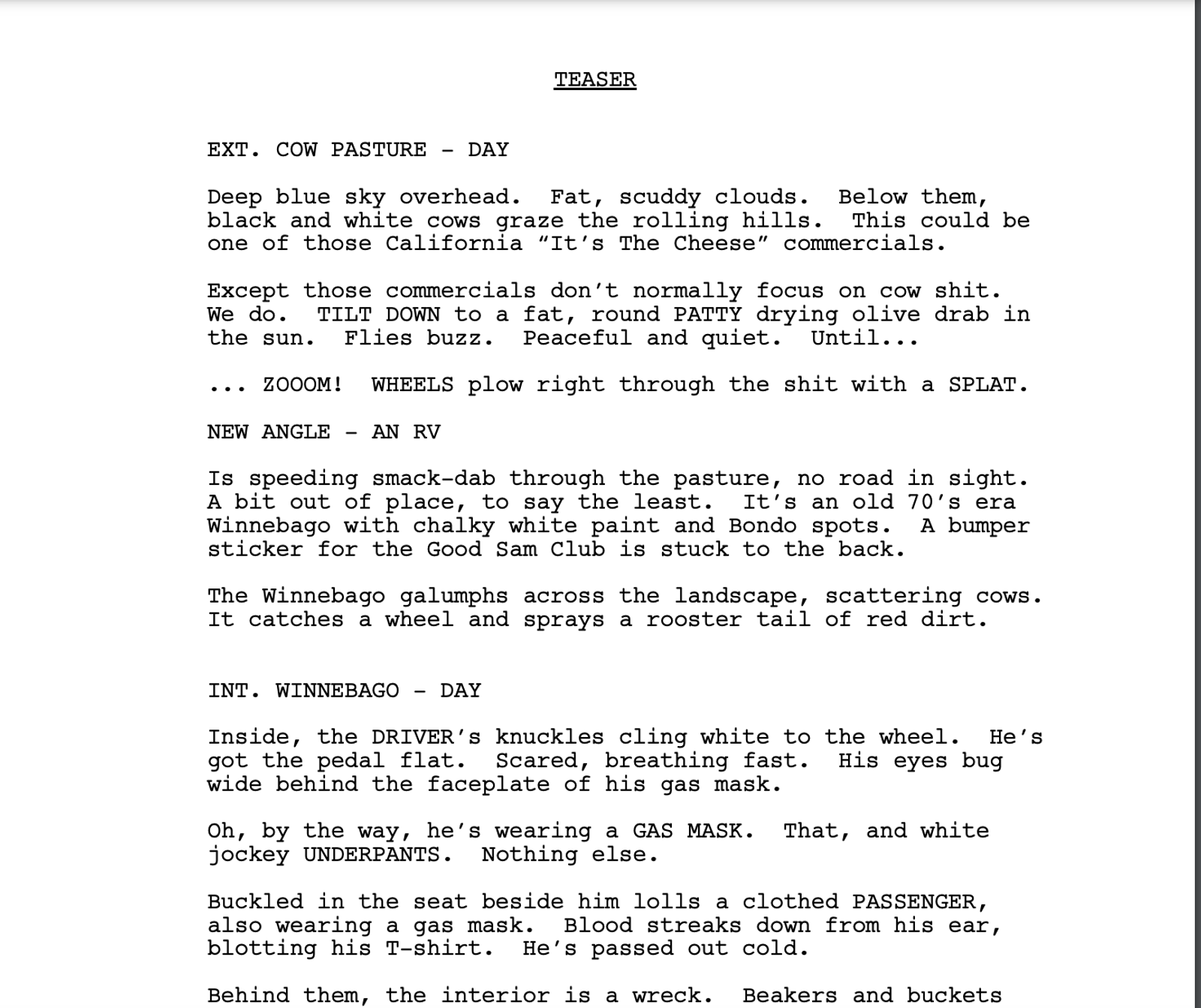 A pilot from Breaking Bad