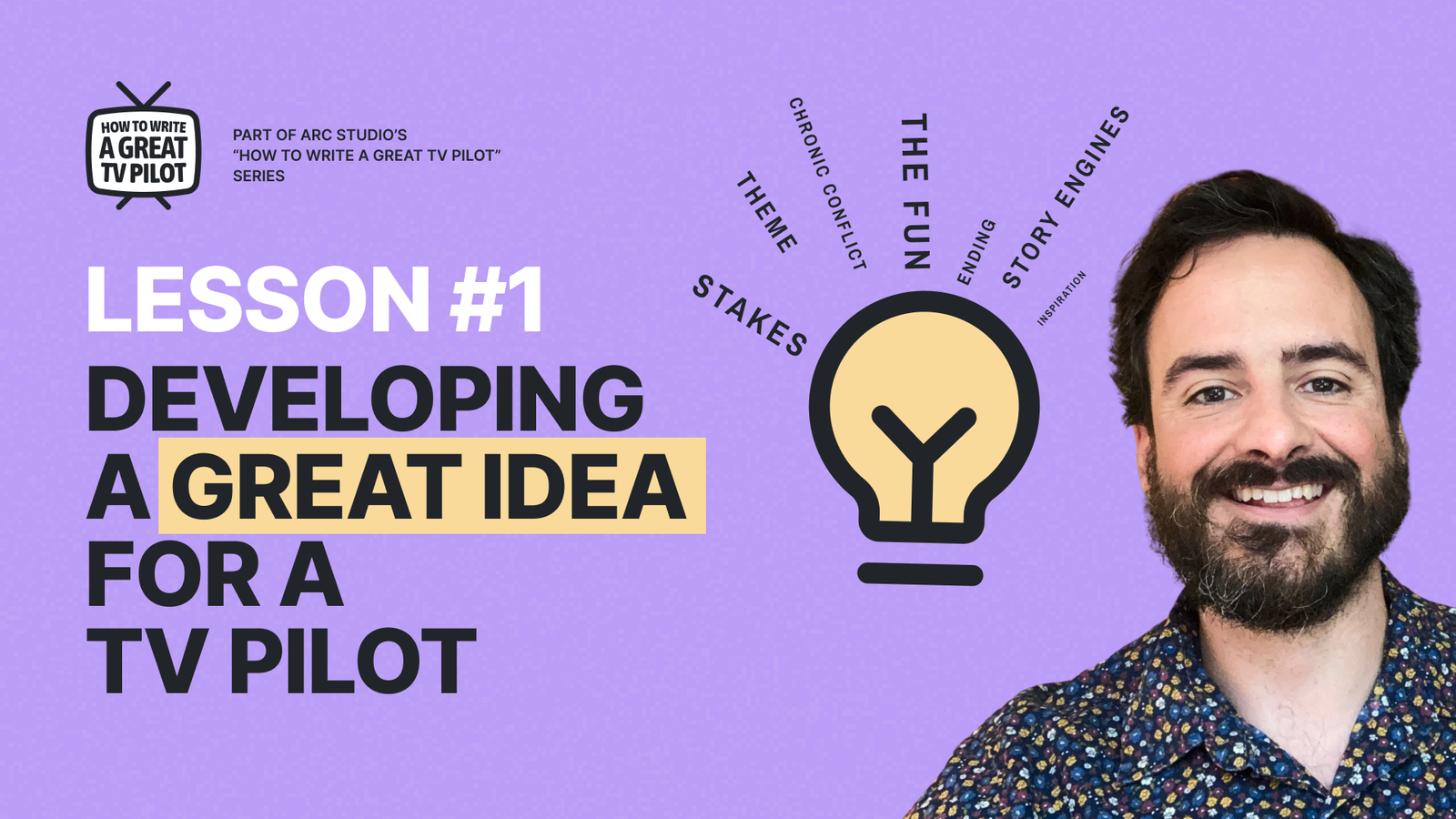 How to Write a Great TV Pilot - Lesson 1: Developing an Idea for a TV Show