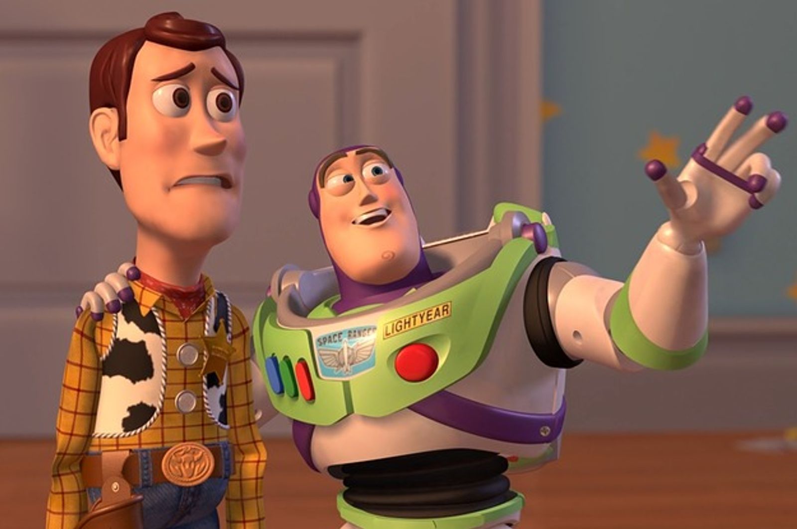 Woody and Buzz - foil characters - initially clash but soon become close as they realize they have a lot to learn from each other.