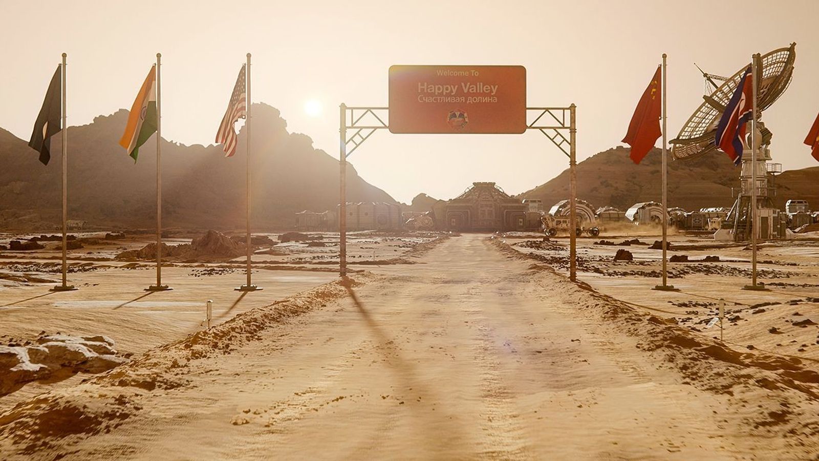 The colony on Mars known as Happy Valley that opened between season 3 and 4