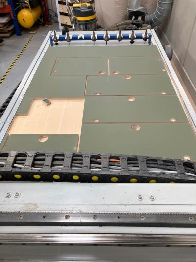 CNC panel layout