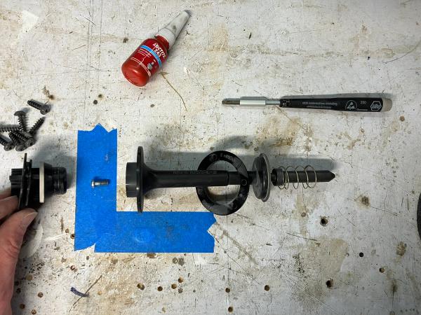 Faulty Makita VC4210 filter cleaning valve assembly