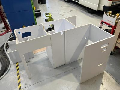 Toyota Hiace kitchen WIP