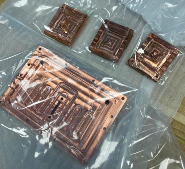 Copper machined parts