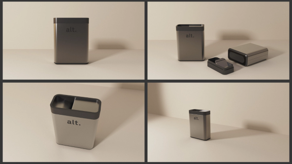 Recycling bin concept renders