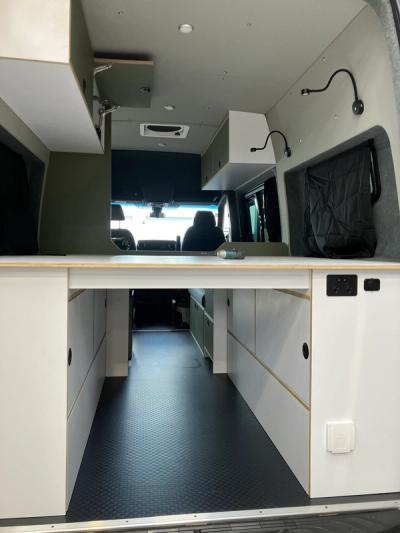 Merceded Sprinter bed and storage
