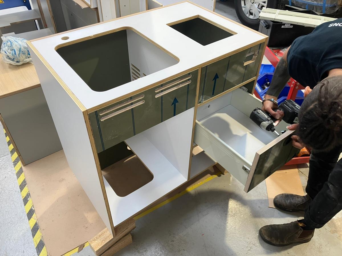 Campervan kitchen design