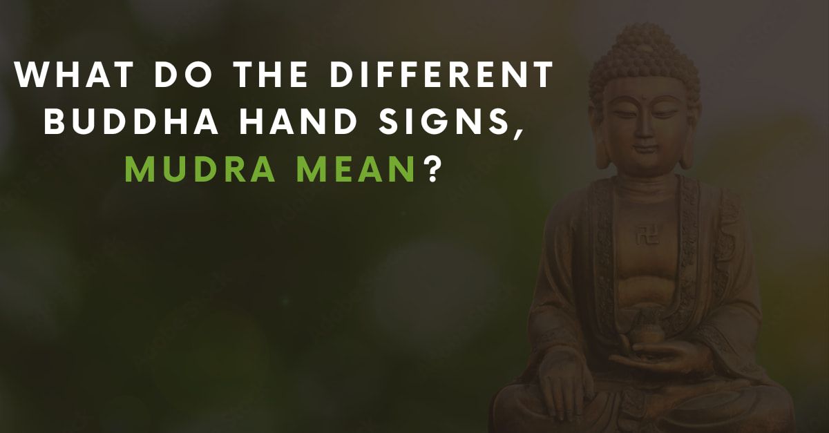 What do the different Buddha hand signs, mudra mean's picture