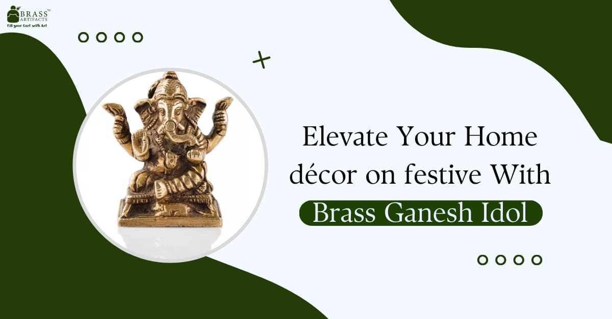 Elevate Your Home décor on festive With Brass Ganesh Idol's picture