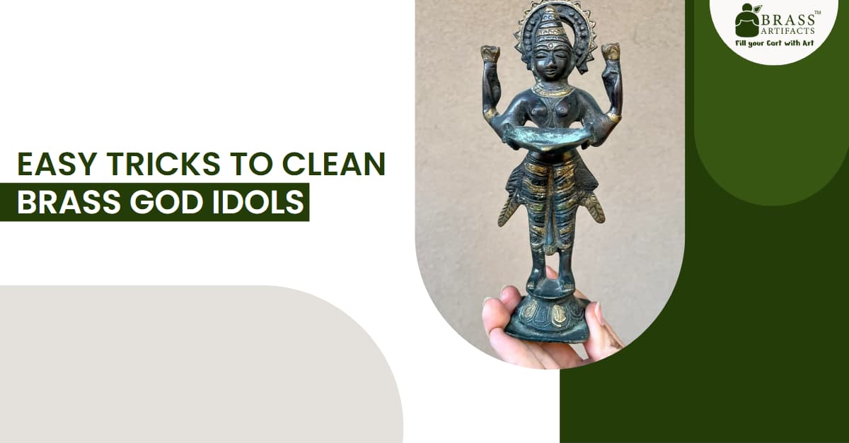How to clean brass god idols at home?
