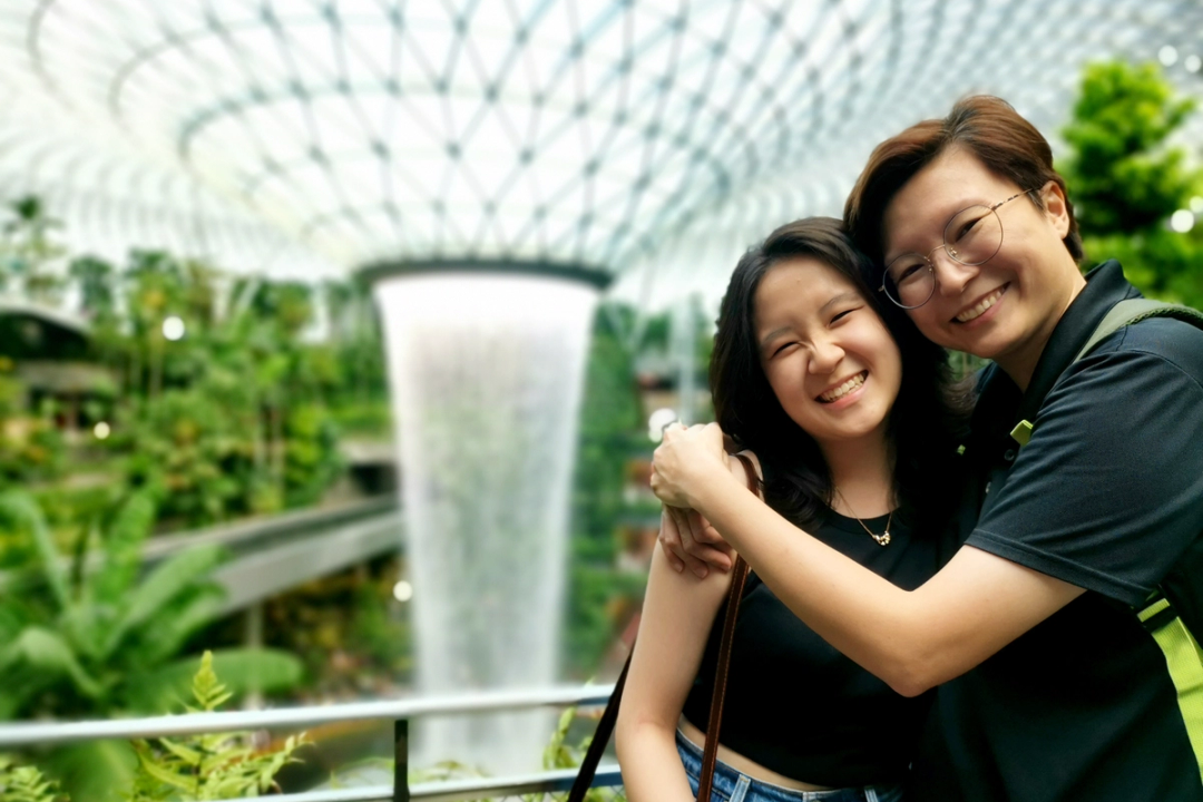 Thác nước tại sân bay Changi