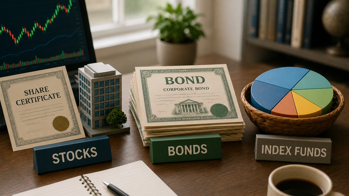 The Difference Between Stocks, Bonds, and Index Funds