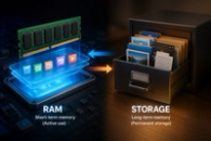 The Difference Between RAM and Storage (Explained Simply)