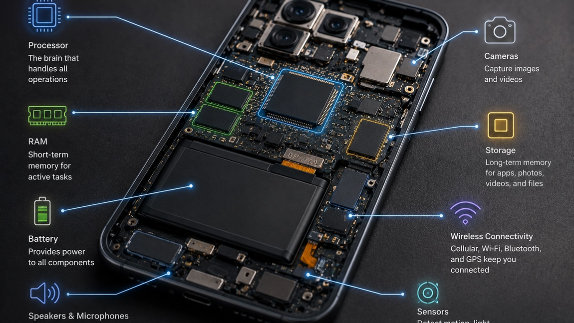 How a Smartphone Actually Works Inside