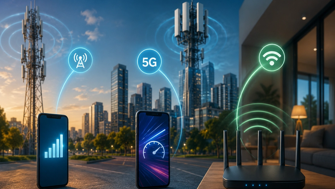 The Real Difference Between 4G, 5G, and Wi-Fi 6